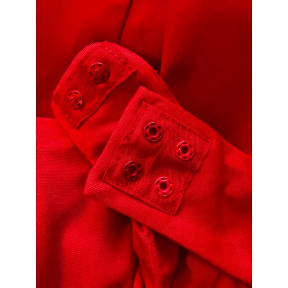 New ZARA Women's Red Satin Ruched Camisole Underwire Body Suit Size M - Picture 5 of 7